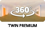 360-Grad-Aufnahme: Twin Premium