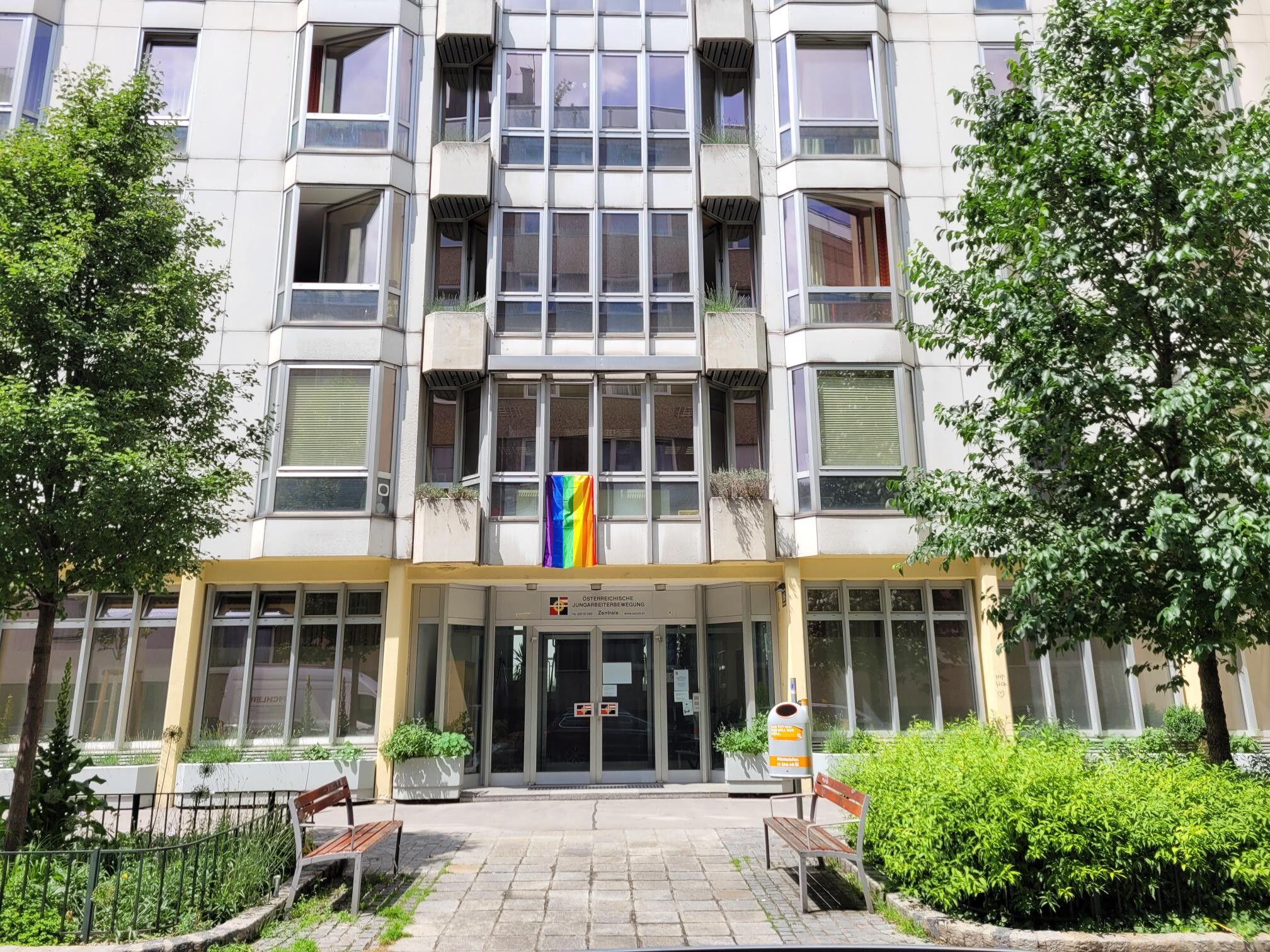 Eingangsbereich der ÖJAB-Zentrale in Wien
